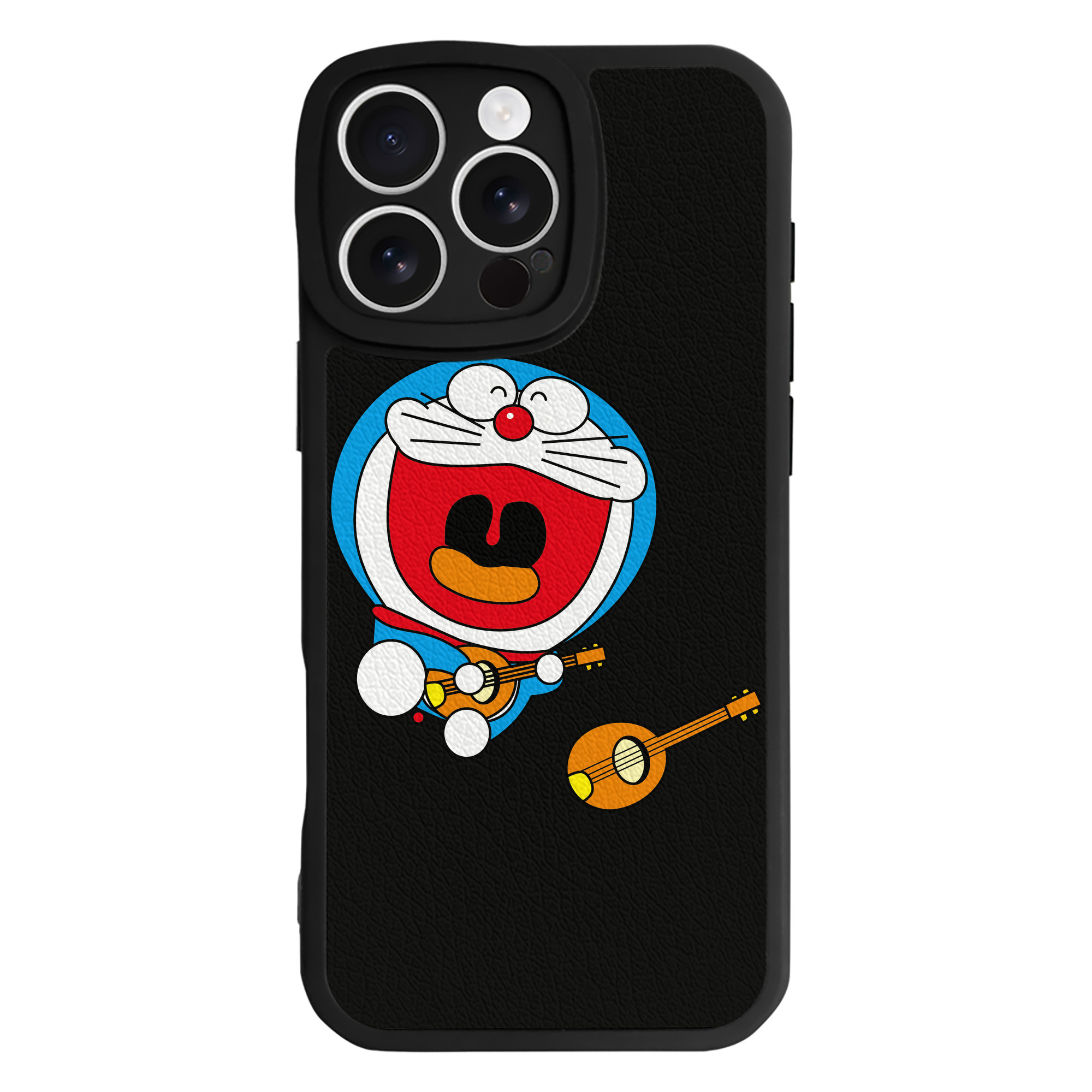 （画像用） ドラえもん Doraemon 【iPhone 16シリーズ対応】シリコンスマホケース（レザー調） 材質：シリコン